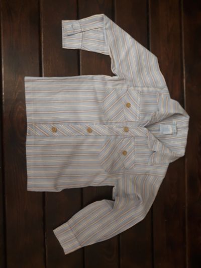Лот: 2605867. Фото: 1. Рубашка детская в полосочку. OHM... Рубашки, блузки, водолазки