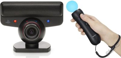 Лот: 5019145. Фото: 1. PS3 камера + Move Motion Controller. Аксессуары для игровых приставок, консолей, геймпады