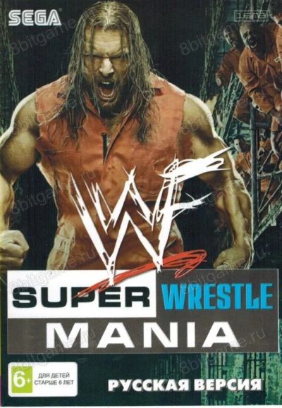 Лот: 13344402. Фото: 1. WWF SUPER WRESTLE MANIA Картридж... Игры для консолей