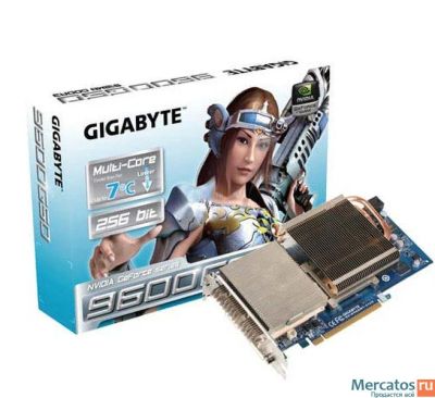 Лот: 9354603. Фото: 1. Gigabyte GeForce 9600 GT 512 mb... Видеокарты