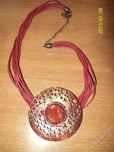 Лот: 2436302. Фото: 1. Колье со вставками из яшмы. Колье