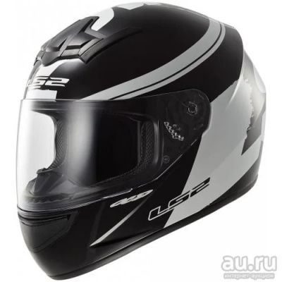 Лот: 9138073. Фото: 1. Шлем ls2 ff351 fluo black white. Аксессуары