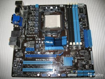 Лот: 7915575. Фото: 1. ASUS M4A78LT-M + AMD Athlon(tm... Материнские платы
