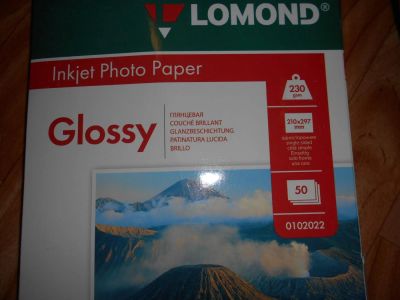 Лот: 4931525. Фото: 1. фотобумага Lomond глянцевая односторонняя... Фотобумага, плёнка