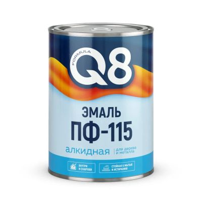 Лот: 25394767. Фото: 1. Эмаль Formula Q8, ПФ-115, алкидная... Краски, лаки, растворитель