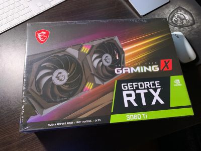 Лот: 19471766. Фото: 1. 8GB 3060 Ti MSI Gaming X новая... Видеокарты