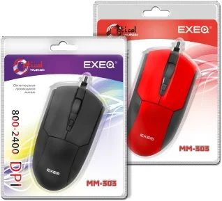 Лот: 4617675. Фото: 1. Мышь EXEQ MM-303 (красный, usb... Клавиатуры и мыши