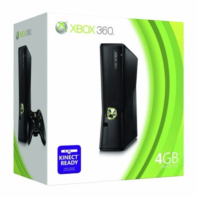 Лот: 4069669. Фото: 1. Xbox 360 slim 4gb + 4 игры,2й... Игровые приставки, консоли