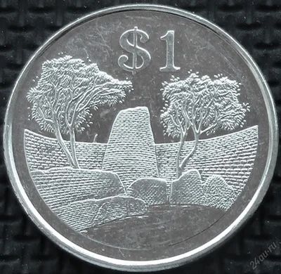 Лот: 5997108. Фото: 1. Зимбабве 1 доллар 2002г АНЦ. Африка
