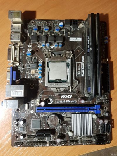 Лот: 18224518. Фото: 1. Комплект MSI H61M-P20 / Intel... Комплекты запчастей