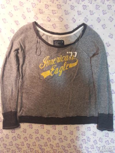 Лот: 15100076. Фото: 1. Кофта серая American Eagle оригинал... Свитеры, толстовки, худи