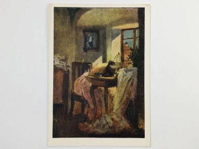 Лот: 23298579. Фото: 1. Манек Ийзеф. Швея. Открытка. 1955. Открытки, конверты