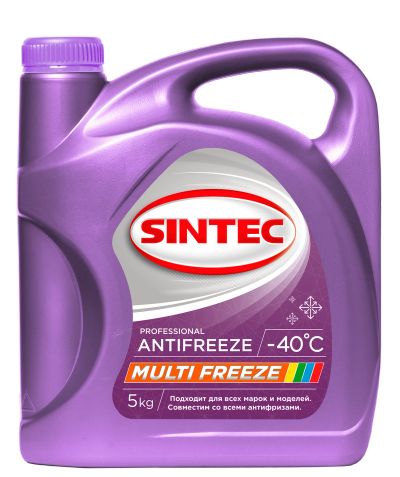 Лот: 19630342. Фото: 1. Антифриз Sintec Multifreeze 5кг... Масла, жидкости