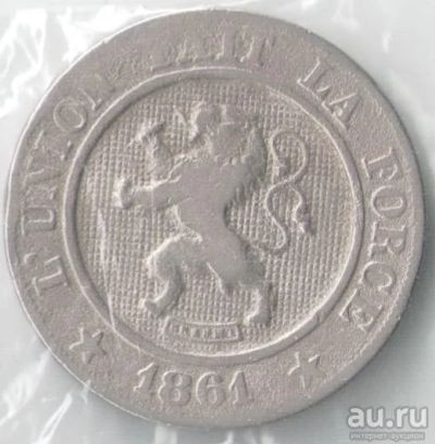 Лот: 13056908. Фото: 1. Бельгия 10 сантимов центов 1861... Европа