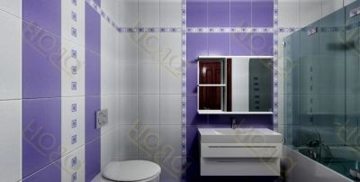 Лот: 10716838. Фото: 1. Кафель Глосси сиреневая 280х400. Кафель, гранит, интерьерный камень