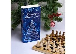 Лот: 18359744. Фото: 1. Шахматы подарочные "Новогодние... Шахматы, шашки, нарды
