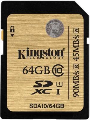 Лот: 5792735. Фото: 1. Карта памяти Kingston SDXC 64Gb... Карты памяти