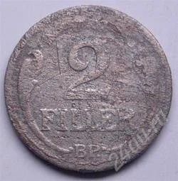Лот: 102799. Фото: 1. Венгрия. 2 филлера 1943г. Цинк... Европа