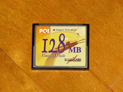 Лот: 143161. Фото: 1. CompactFlash 128 Мб PQI. USB-флеш карты