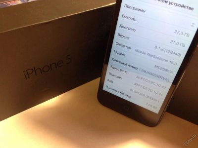 Лот: 5081987. Фото: 1. Iphone5 на 32gb чёрный Обмен только... Смартфоны