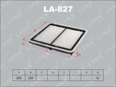 Лот: 13357262. Фото: 1. Lynx LA-827 Воздушный фильтр. Расходные материалы