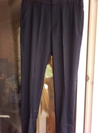 Лот: 19070973. Фото: 1. Брюки Остин, 164, новые, черно-синие. Брюки, джинсы, шорты