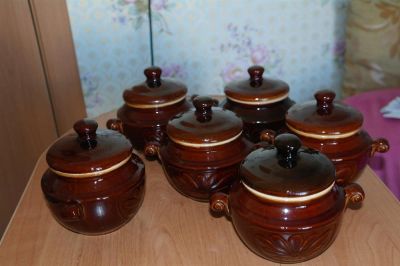 Лот: 3102055. Фото: 1. Горшки керамические для запекания... Сковороды и сотейники