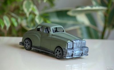 Лот: 17275165. Фото: 1. Машинка зеленая Handmade _weLove. Авторские куклы, игрушки, поделки