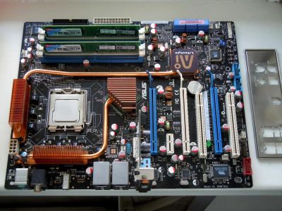 Лот: 4186640. Фото: 1. Asus P5N32-E SLI Plus + E8500... Материнские платы