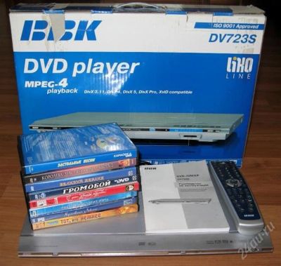 Лот: 1179587. Фото: 1. DVD-плеер BBK DV-723S (полный... DVD, Blu-Ray плееры