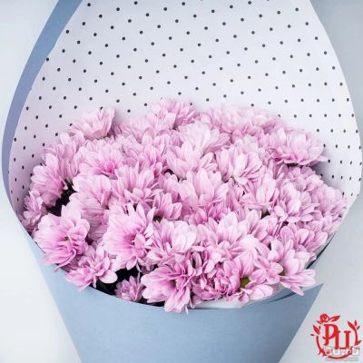 Лот: 13607425. Фото: 1. Лот № 313 Букет из хризантем кустовых... Свежие цветы
