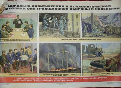 Лот: 5107256. Фото: 1. плакат гражданская оборона 1979... Другое (военная атрибутика)