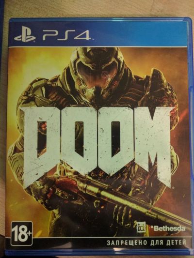 Лот: 8799771. Фото: 1. DOOM PS4. Игры для консолей