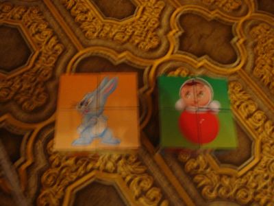 Лот: 4740848. Фото: 1. Кубики 2 комплекта по 4шт. Развивающие