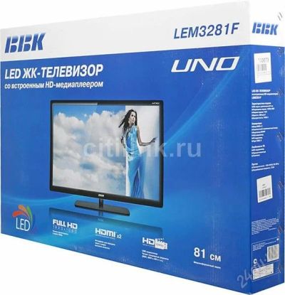 Лот: 2944097. Фото: 1. Телевизор LED 32" (81cm) BBK LEM... Телевизоры
