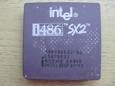Лот: 16257457. Фото: 1. Процессор i486 SX2. Другое (коллекционирование, моделизм)