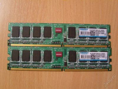 Лот: 1270397. Фото: 1. Оперативная память Kingmax DDR2-1066... Оперативная память