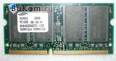 Лот: 1072387. Фото: 1. Память sdram ddr-1 256 Samsung. Оперативная память