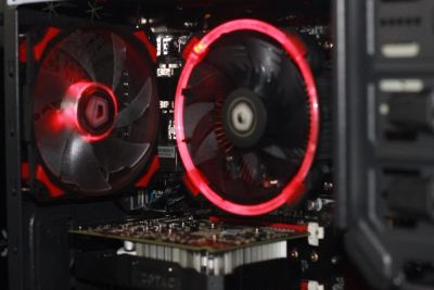 Лот: 13445694. Фото: 1. ID-Cooling DK-03 Halo RED (Кулер... Системы охлаждения