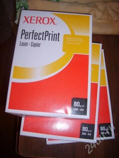 Лот: 471761. Фото: 1. 3 пачки бумаги A4 Xerox (цена... Картриджи, расходные материалы