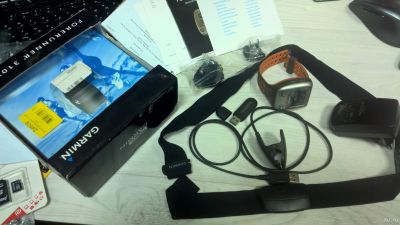 Лот: 14596415. Фото: 1. Garmin Forerunner 310XT HRM трекер... Пульсометры, шагомеры, секундомеры