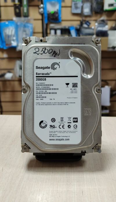 Лот: 24592414. Фото: 1. HDD 2 Tb/Seagate /SATA/3,5"/7200... Жёсткие диски