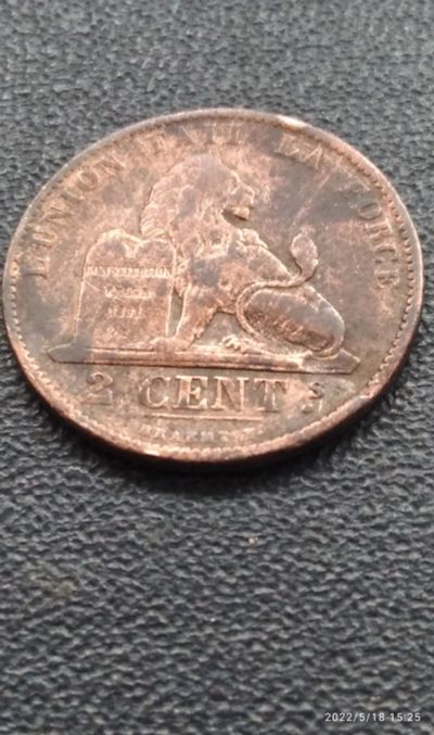 Лот: 19056078. Фото: 1. Бельгия 1873 2 цента. Европа