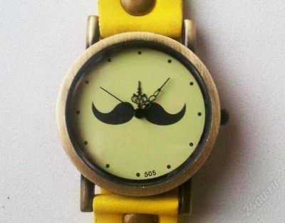 Лот: 2949543. Фото: 1. часы усы наручные. желтые. новые... Другие наручные часы