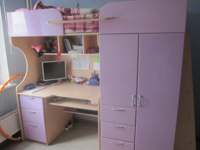Лот: 4103712. Фото: 1. Продам детскую кровать-чердак... Детские кровати и кроватки
