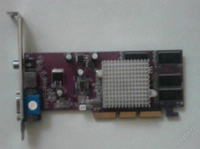 Лот: 2217467. Фото: 1. Видеокарта AGP 64 Mb Nvidia Geforce... Видеокарты