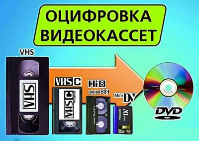 Лот: 19152962. Фото: 1. Оцифровка видеокассет - VHS, VHS-C... Фото и видеосъемка