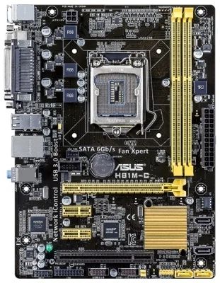 Лот: 18421452. Фото: 1. Материнская плата ASUS H81M-C... Материнские платы