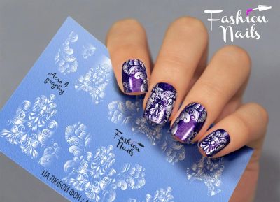 Лот: 10783503. Фото: 1. слайдер дизайн fashion nails sliders... Украшения, дизайн ногтей