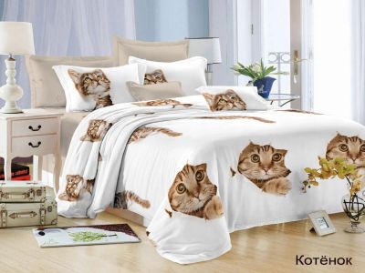 Лот: 20632446. Фото: 1. КПБ 1,5-спальный Felicita Котенок... Постельное бельё